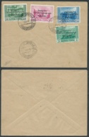 1944 OCCUPAZIONE TEDESCA MONTENEGRO 4 VALORI SU LETTERA - BF - Deutsche Bes.: Montenegro