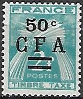 REUNION      -   TAXE    -   1949 .  Y&T N° 37 ** - Timbres-taxe