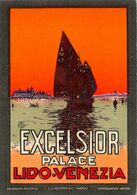 010904 "LIDO - VENEZIA - EXCELSIOR PALACE"  ETICHETTA  ORIGINALE - ORIGINAL LABEL - Adesivi Di Alberghi