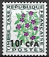 REUNION      -   TAXE    -   1971 .  Y&T N° 54 **.  Fleurs - Timbres-taxe