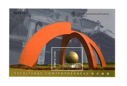 Macao Macau 1999 Modern Contemporary Sculptures The Pearl Miniature Sheet MNH - Blokken & Velletjes