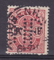 Denmark Perfin Perforé Lochung (H54) 'HP' Holger Petersen, København 1885 Mi. 35 Y A Perf. 14x13½, Wmk. 1 Y (2 Scans) - Abarten Und Kuriositäten