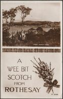 A Wee Bit Scotch From Rothesay, Bute, 1947 - Valentine's RP Postcard - Bute