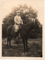 Photo Officier à Cheval , Première Guerre Mondiale Format 8/11 - Oorlog, Militair