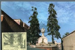 °°° Cartolina - Città Del Vaticano Fontana All'ingresso Dei Giardini Con Annullo Speciale Nuova °°° - Vaticano (Ciudad Del)
