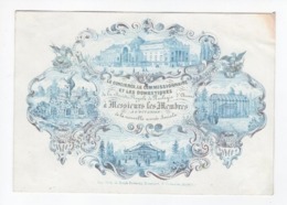 1 Carte Porcelaine  Société Royale De Zoologie D'Anvers  Nouvelle Année Lith. Joseph Ratinckx  Afm.:16x11cm - Porcelana