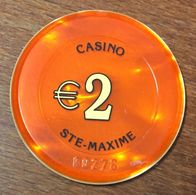 83 SAINTE-MAXIME CASINO JETON DE CASINO DE 2 EURO N° 00276 CHIPS TOKENS COINS GAMING - Casino