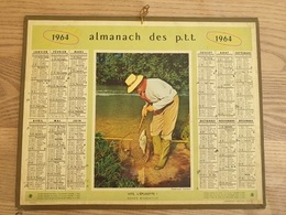 Calendrier-Almanach Des Postes P.T.T.     1964 - Grand Format : 1961-70