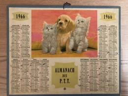 Calendrier-Almanach Des Postes P.T.T.     1966 - Grand Format : 1961-70