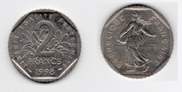 2 Francs – Semeuse, Nickel – Etat TTB – 1998 – G 547 – F 272-26 - 2 Francs