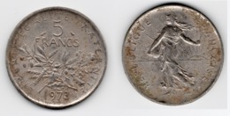 5 Francs – Semeuse, Nickel – Cupro Nickel – Etat B – 1973 – G 771 – F 341-4 - 5 Francs