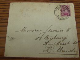 14-18: 2 Lettres Affranchies Avec Le N° 140 (20C) Oblitérées P.M.B. N° 4 En 1917 Et P.M.B. En 1916 Pour La Hollande - Armée Belge
