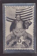 CPA Philatélie Timbre Poste Satirique Caricature Non Circulé Etats Unis - Stamps (pictures)