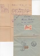 LETTRE . 16 7 1952. TOGO. ATAKPAME POUR PARIS. AMBULANT LOME A BLITTA  / 2 - Storia Postale