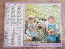 Calendrier-Almanach Des Postes P.T.T.     1985      Eure - Grand Format : 1981-90