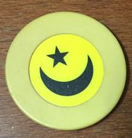 CASINO CHIP ROULETTE JETON JAUNE TOKEN COIN - Casino