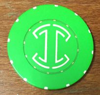 CASINO CHIP ROULETTE VERT JETON TOKENS COINS GAMING - Casino