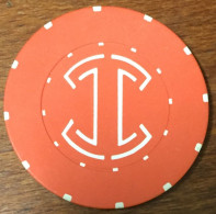 CASINO CHIP ROULETTE ORANGE JETON TOKENS COINS GAMING - Casino