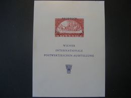 Österreich 1965- WIPA Neudruckblock Gedenkblatt MiNr. 4 - Probe- Und Nachdrucke