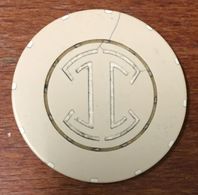 CASINO CHIP ROULETTE BEIGE JETON TOKENS COINS GAMING - Casino