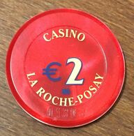 86 LA ROCHE-POSAY CASINO JETON DE CASINO DE 2 EURO N° 01303 CHIP TOKENS COINS GAMING - Casino