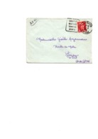 LETTRE OBLITERATION DAGUIN  -- LUSIGNAN -QUIETUDE CAMPING SPORT -VIENNE -1950 - Mechanical Postmarks (Other)