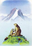 Marmottes - Affiche Du Parc National De La Vanoise - Samivel  - Edit. Mythra  Sallanches - Samivel