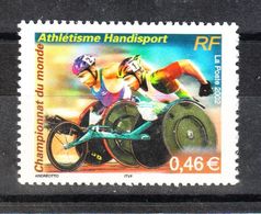 Francia - 2002.  Mondiali Di Disabili In Carrozzina. Hathletisme Handisport Championship. MNH - Sport Voor Mindervaliden