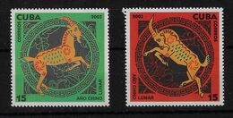 CUBA 2003. AÑO CHINO LUNAR CABRA. MNH. EDIFIL 4629/30 - Unused Stamps