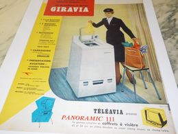 ANCIENNE   PUBLICITE MACHINE A LAVE GIRAVIA TECHNIQUE AVIATION 1959 - Andere Toestellen