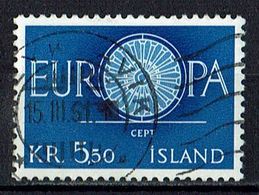 Island 1960 // 344 O Europa - Oblitérés