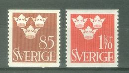 Sweden 1951; Tre Kronor, Michel 361* & 362.** (MLH & MNH) - Unused Stamps