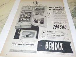 ANCIENNE PUBLICITE REGARDEZ BIEN CE REFRIGERATEUR  BENDIX 1958 - Andere Toestellen