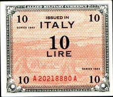 19897) BANCONOTA Da 2 LIRE AM OCCUPAZIONE AMERICANA ITALIA MONOLINGUA FLC 1943  -banconota Non Trattata.vedi Foto - Geallieerde Bezetting Tweede Wereldoorlog