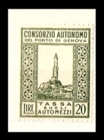 CONSORZIO AUTONOMO PORTO DI GENOVA  - TASSA SUGLI AUTOMEZZI L. 10 - MARCA COMUNALE - Sonstige & Ohne Zuordnung