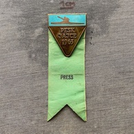 Badge Pin ZN009411 - Rowing Kayak Canoe Yugoslavia Bosnia Jajce European Championship 1963 PRESS - Roeisport