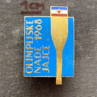 Badge Pin ZN009418 - Rowing Kayak Canoe Yugoslavia Bosnia Jajce Olympics 1968 - Canottaggio