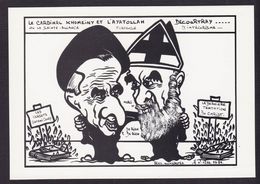 CPM Iran Perse Tirage Limité 85 Ex Numérotés Non Circulé Khomeiny Decourtray - Irán