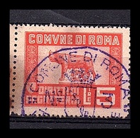 COMUNE DI ROMA  - MARCA COMUNALE  LIRE 5 - Andere & Zonder Classificatie