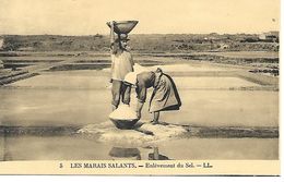 Carte Postale - CPA N°5 - LES MARAIS SALANTS - Enlèvement Du Sel. - Poitou-Charentes
