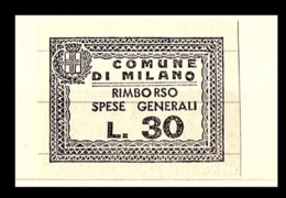 COMUNE DI MILANO  - MARCA COMUNALE  L. 30 - CON STEMMA - Autres & Non Classés