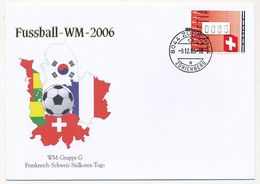 SUISSE - Enveloppe WM 2006 - Groupe G France / Suisse / Corée Du Sud / Togo - 9/12/2005 - 2006 – Deutschland
