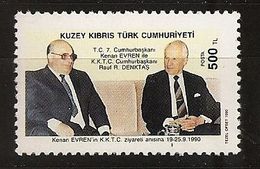 Turquie Chypre Turc RTCN 1990 N° 264 ** Politique, Président, Kenan Evren, Denktaş, Militaire Prison à Vie Criminel Cour - Autres & Non Classés