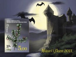 2011 Myths And Flora Block, Hawthorn, N° 311, Croat Post Mostar, Bosnia And Herzegovina - Bosnie-Herzegovine