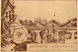 Sarreguemines * Journée De La Commune * 4 Juillet 1954 * Illustration De La Ville - Sarreguemines