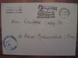 Feldpost 1944 Brandenburg Havel Reich Allemagne Cover WK2 Armée Empire Allemand Dt - Lettres & Documents