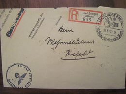 Feldpost 1942 Leichlingen Reich Allemagne Cover WK2 Armée Empire Allemand Dt - Lettres & Documents