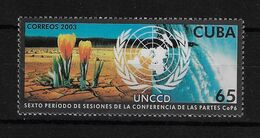 CUBA 2003. UNCCD. NACIONES UNIDAS, DESERTIFICACIÓN. MNH. EDIFIL 4679 - Unused Stamps