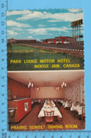 Postcard - Saskatchewan - Park Lodge Motor Hotel+ Prairie Sunset Dining Room, Multi-views - Canada - Altri & Non Classificati