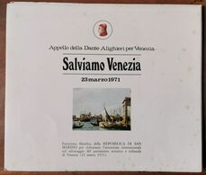 SAN MARINO SALVIAMO VENEZIA 1971 - Abarten Und Kuriositäten